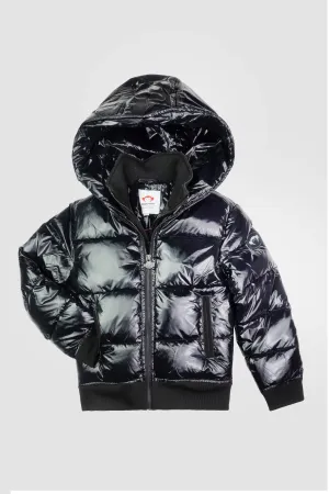 5FC-FLURRY COAT-Shiny Black