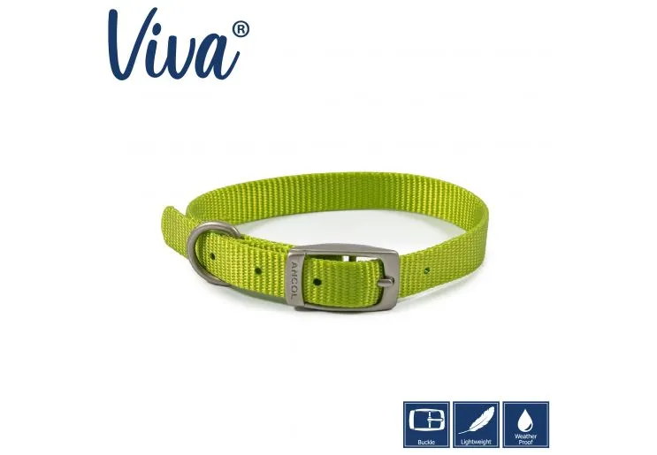 Ancol - Viva Nylon Buckle Collar - Purple - Size 2 (26-31cm)