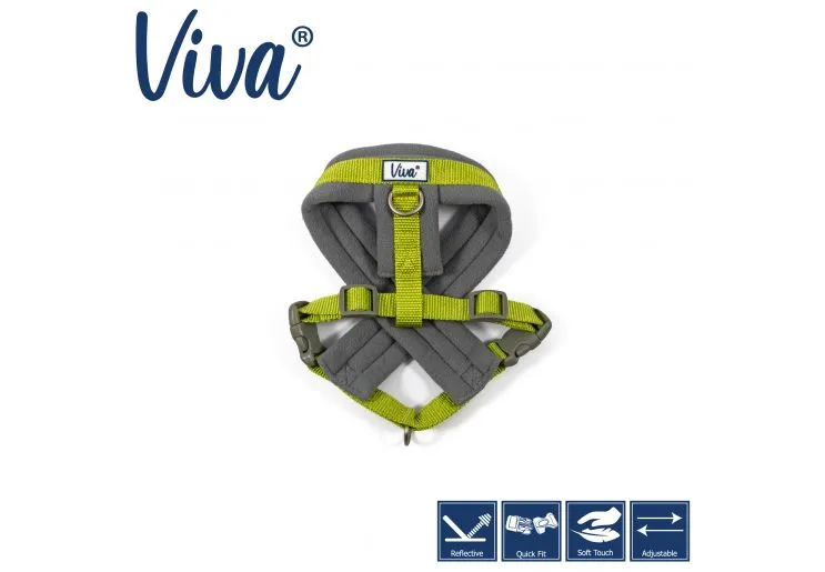 Ancol - Viva Nylon Padded Harness - Black - XLarge (70-98cm)