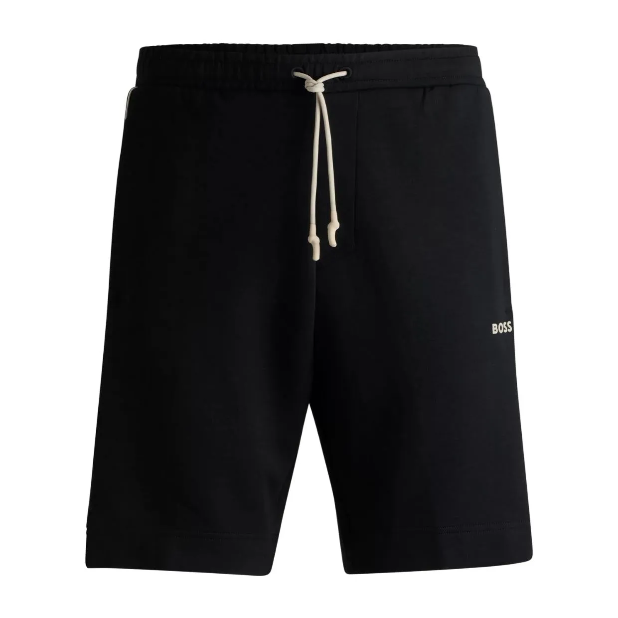 BOSS Embossed Artwork Headlo 1 Black Sweat Shorts