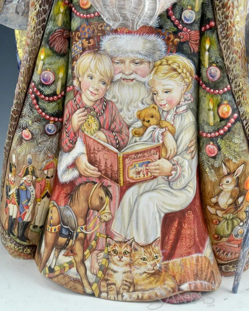 Christmas Stories Large Scenic Russian Santa