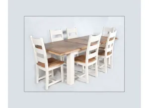 Danube White 1.8 m Extending Dining Set