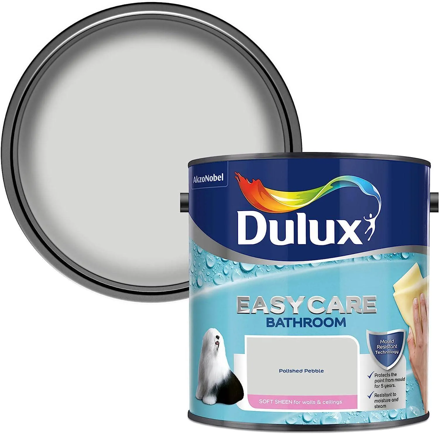 Dulux Easy Care Bathroom 2.5L - Polished Pebble