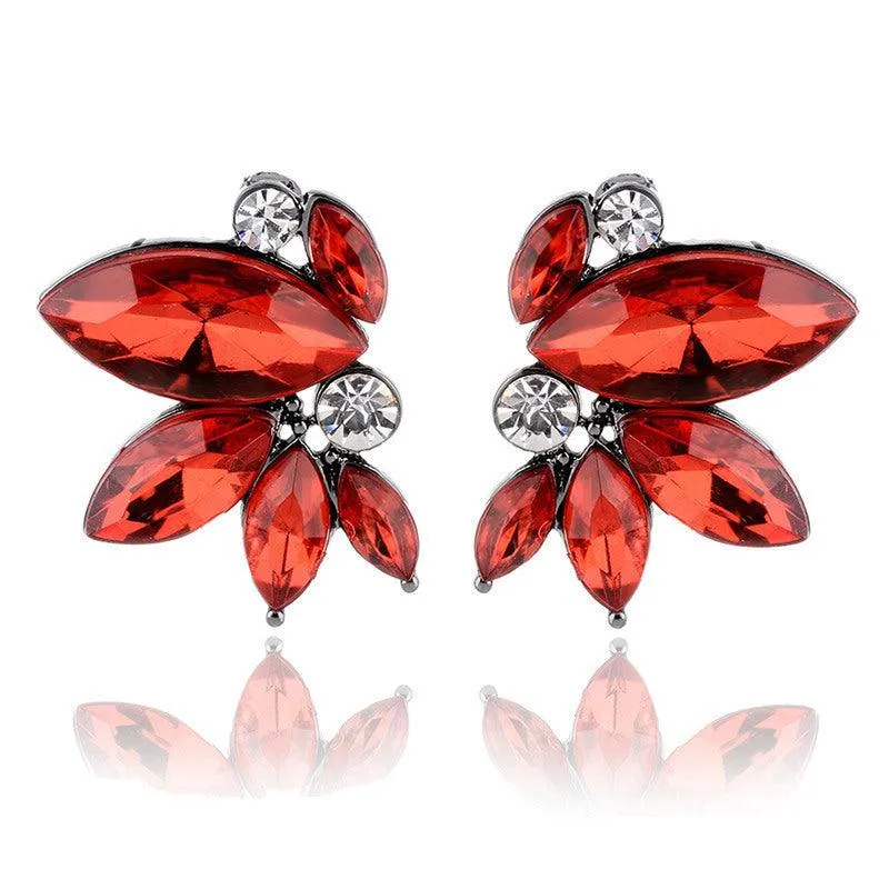 E8.Rhinestone Decor Stud Earrings