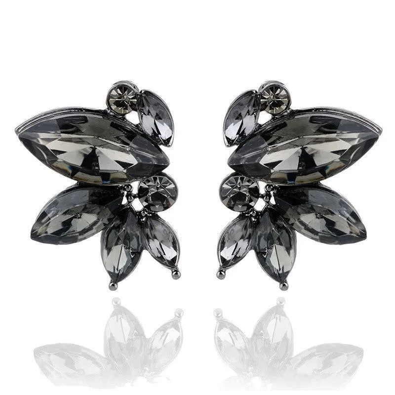 E8.Rhinestone Decor Stud Earrings