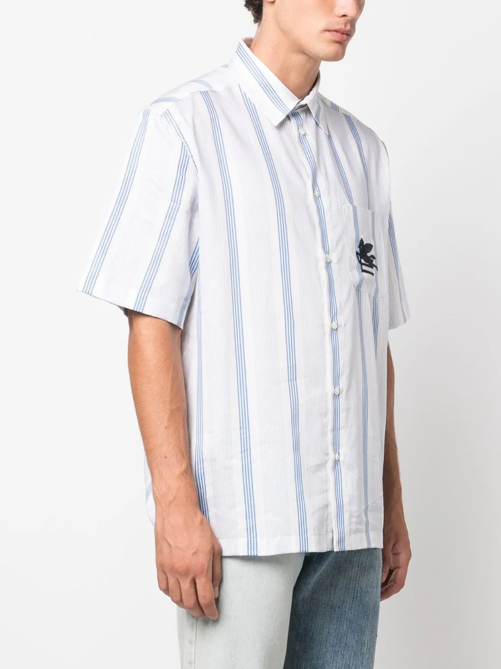 Etro Shirts Clear Blue