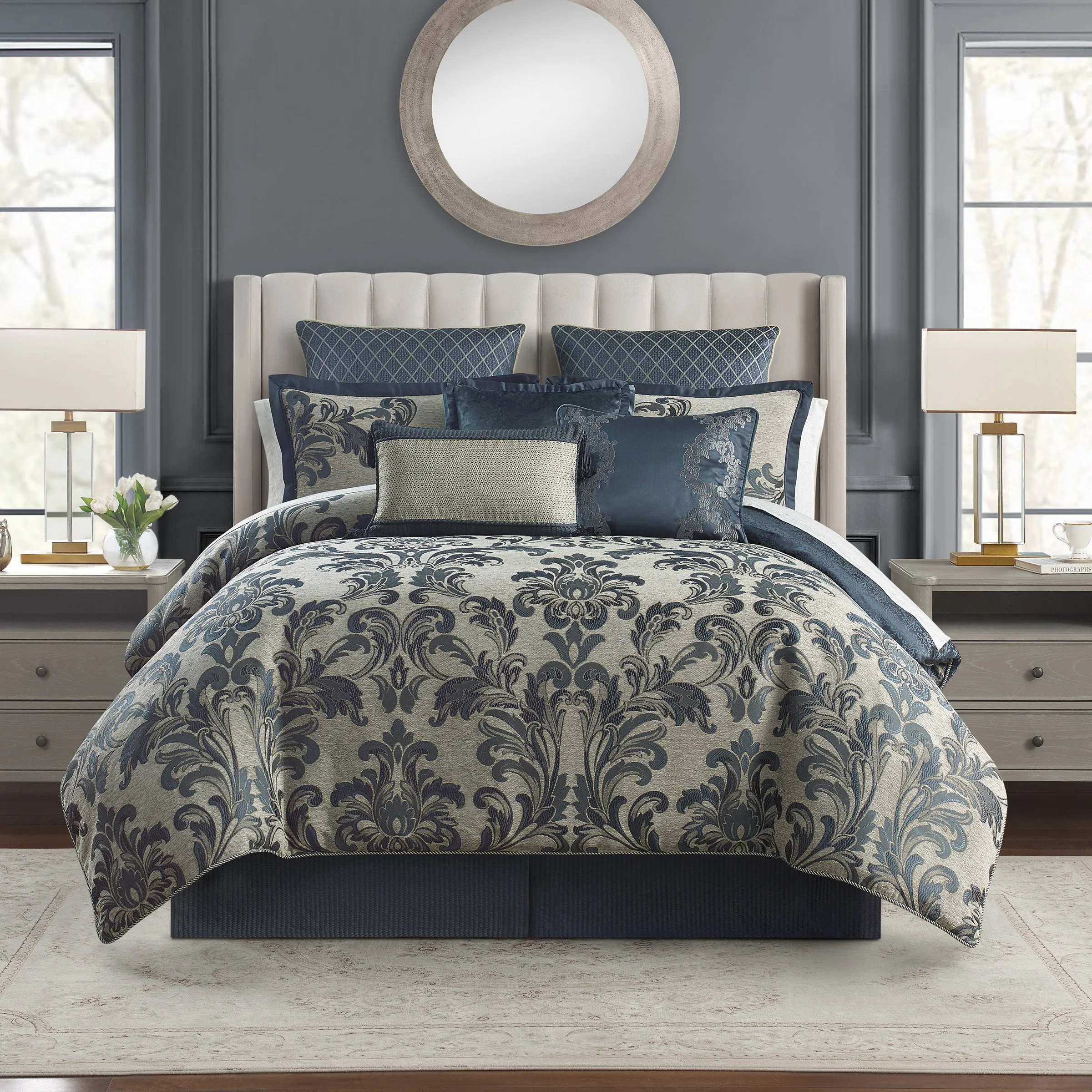 Everett Teal 6PC Comforter Set