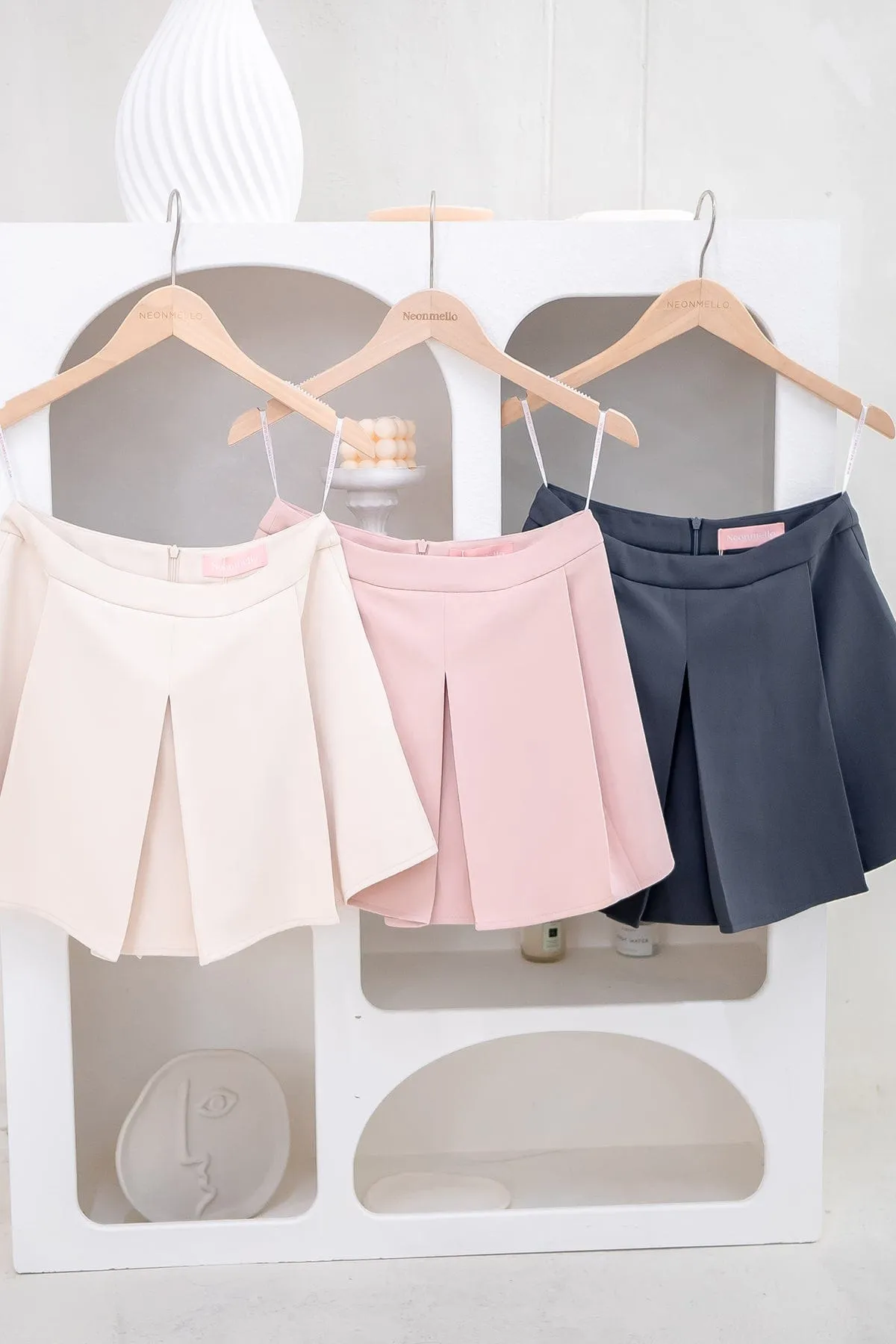 FAIRFIELD FLAP SKORTS IN BLUSH PINK