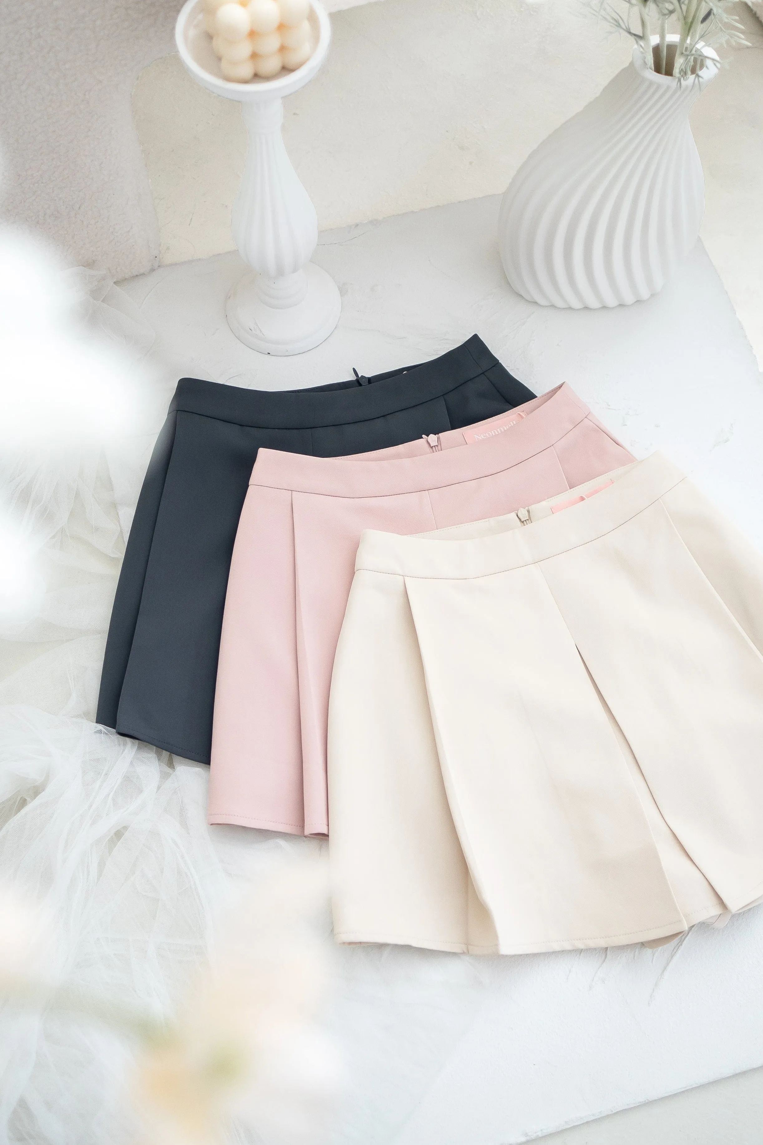 FAIRFIELD FLAP SKORTS IN BLUSH PINK