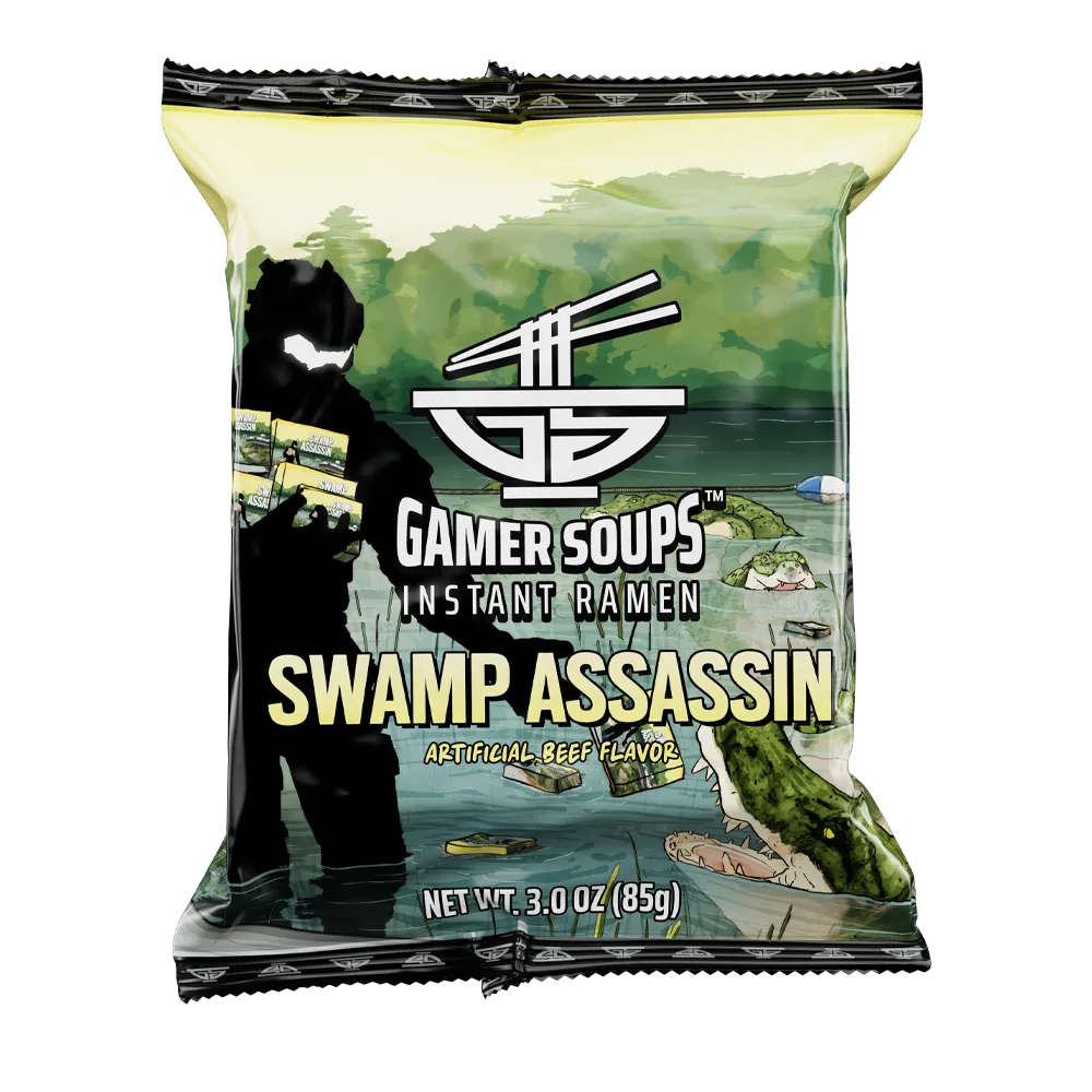 Gamer Soups Instant Noodles- Swamp Assassin Bricks (5 Pack)