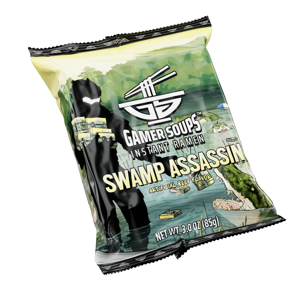 Gamer Soups Instant Noodles- Swamp Assassin Bricks (5 Pack)