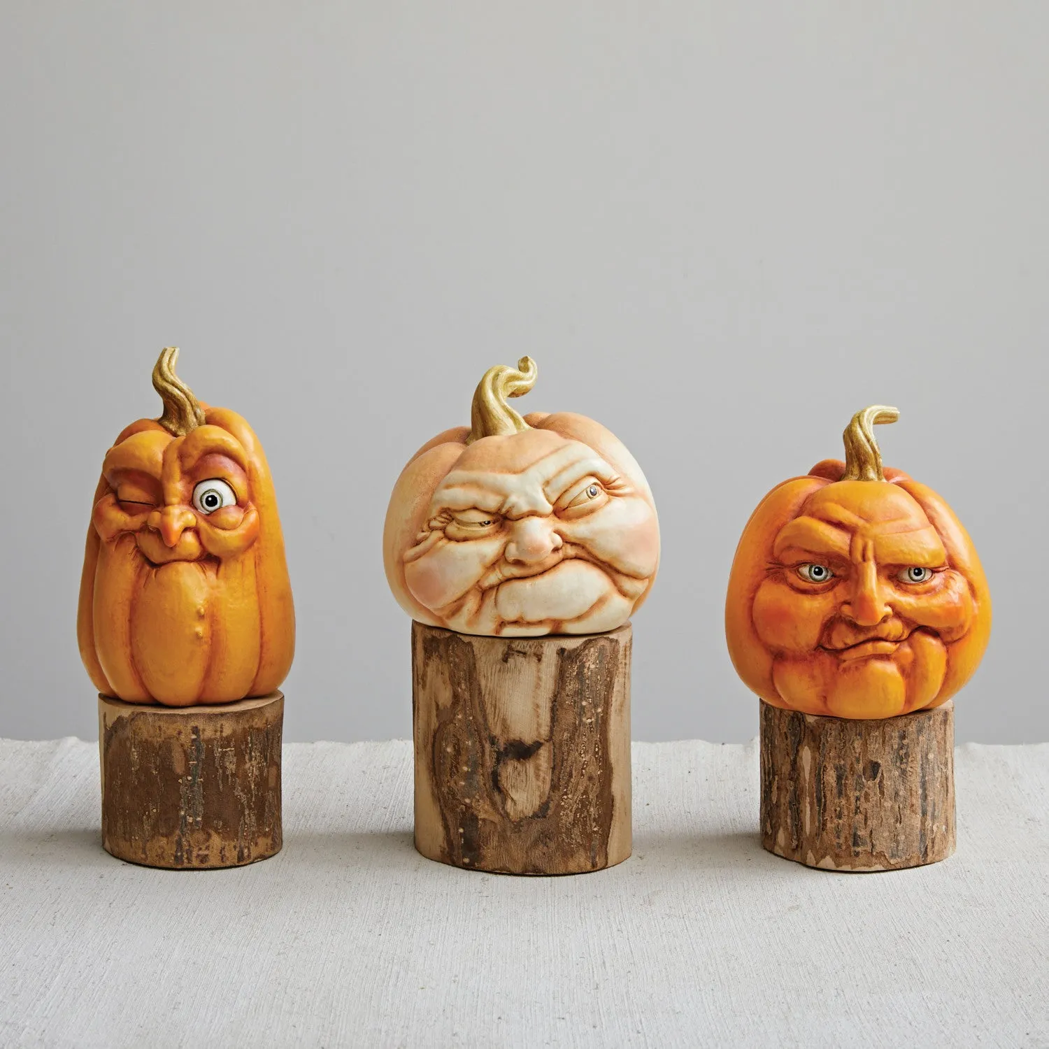 Grumpy Pumpkin Faces