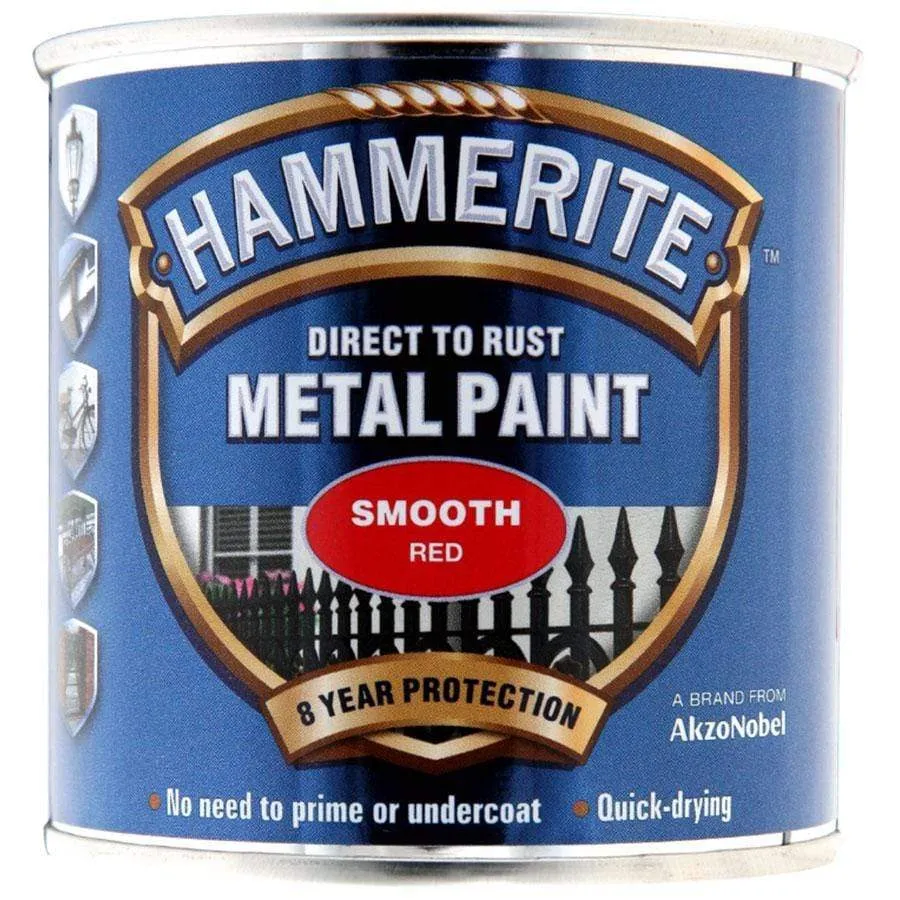 Hammerite Direct To Rust Smooth Red Metal Paint