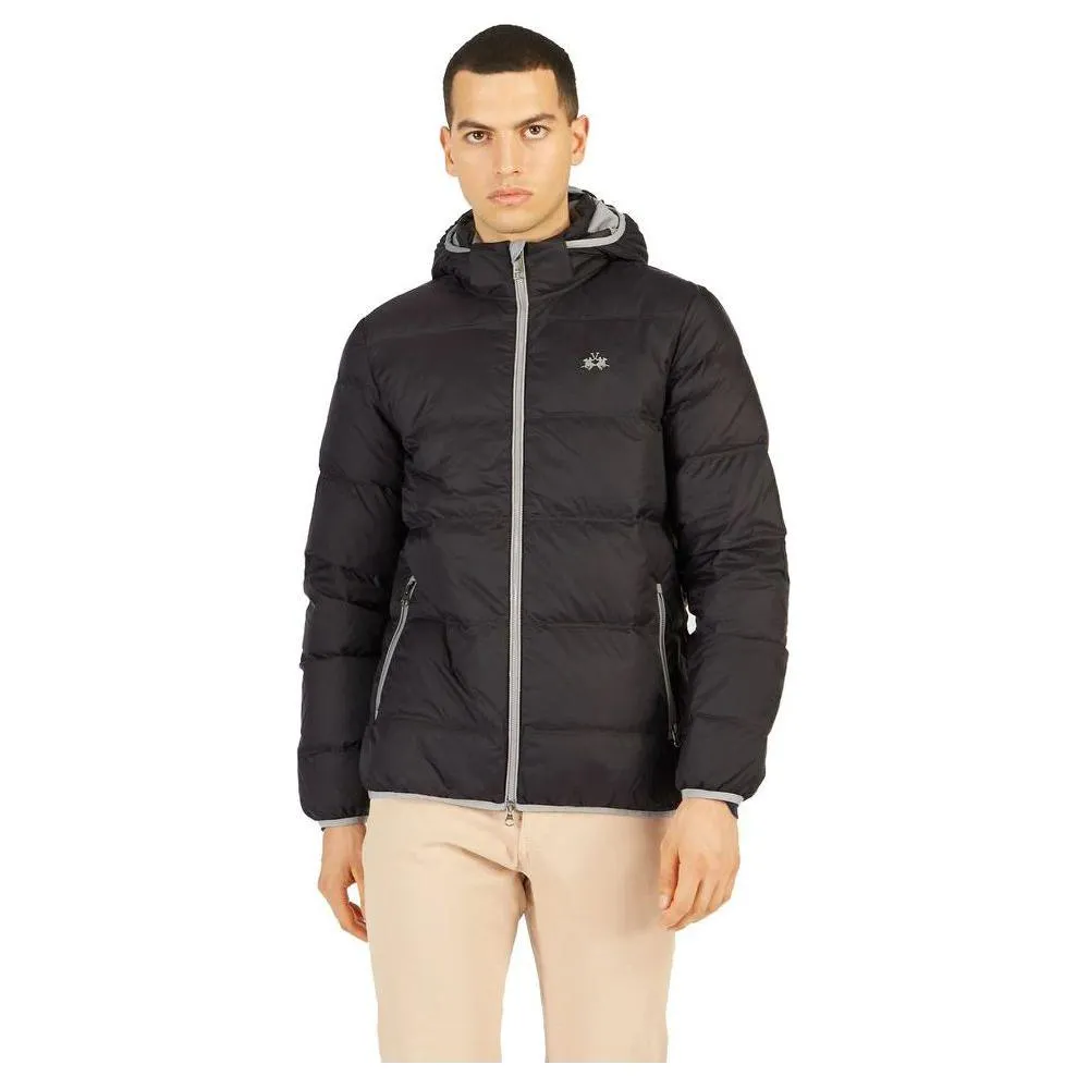 La Martina Black Nylon Men's Jacket