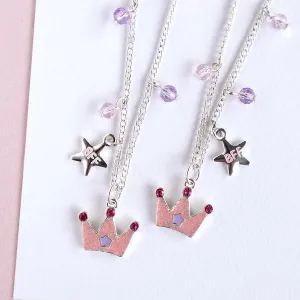 Lauren Hinkley Princess Tiara BFF Necklace (Set of 2)