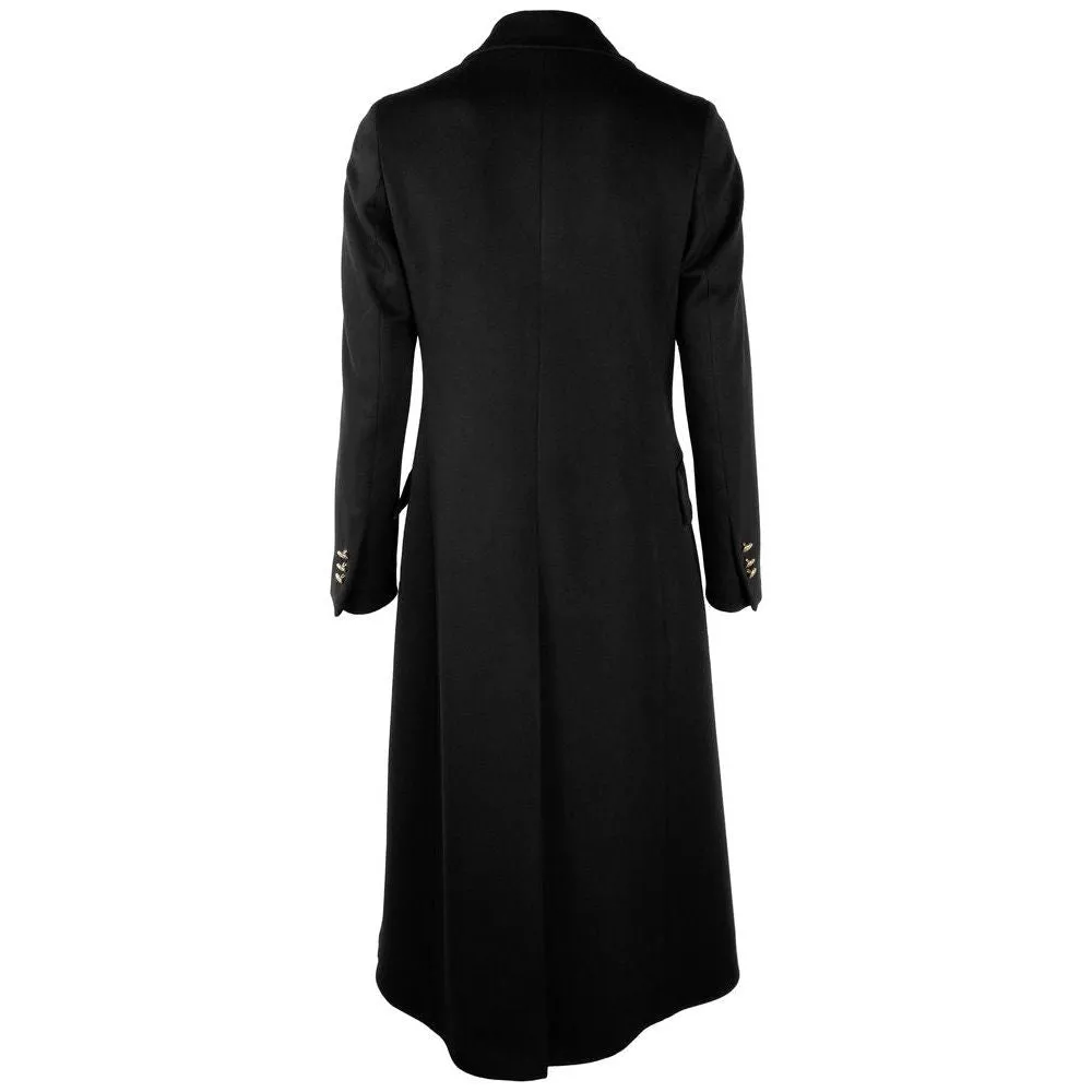 Made in Italy Black Cashmere Jackets & Coat