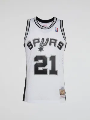 Mitchell and Ness - NBA Swingman Jersey Spurs 98 Tim Duncan - White