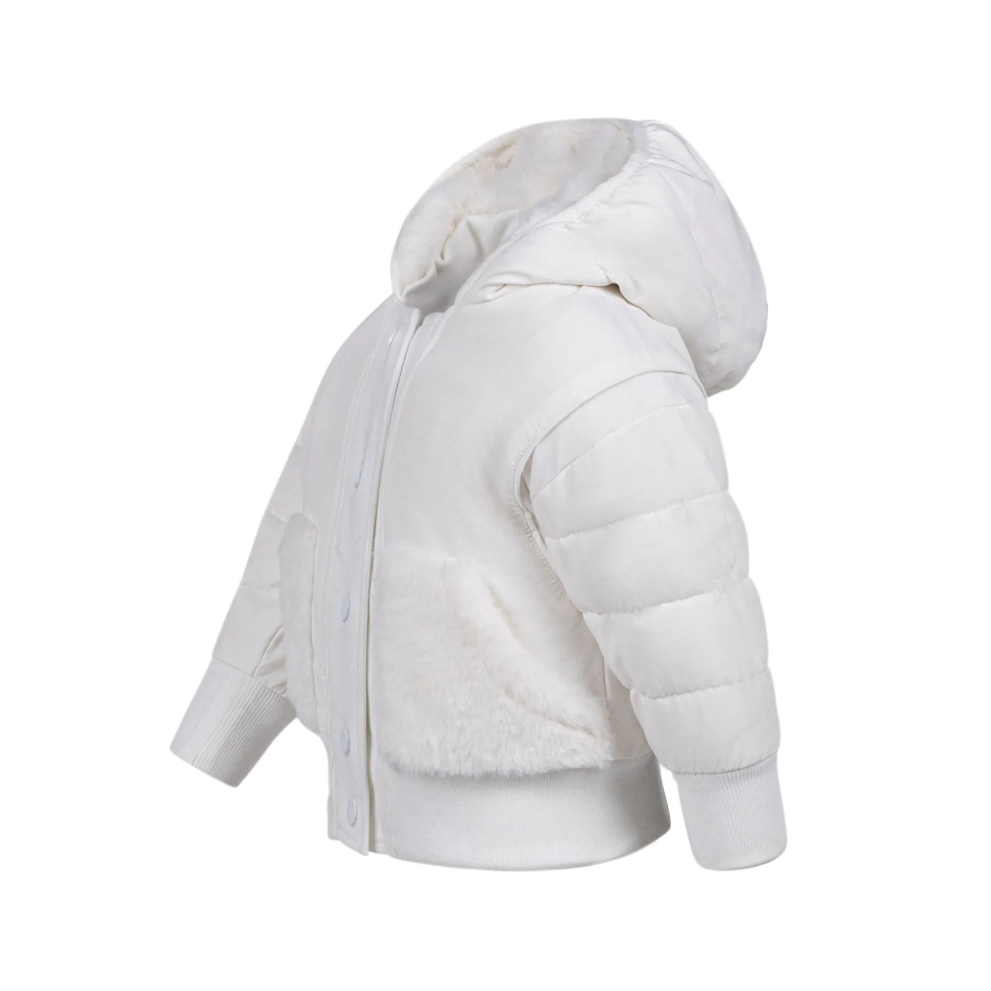 MJ201-Baby Knit Coat-White