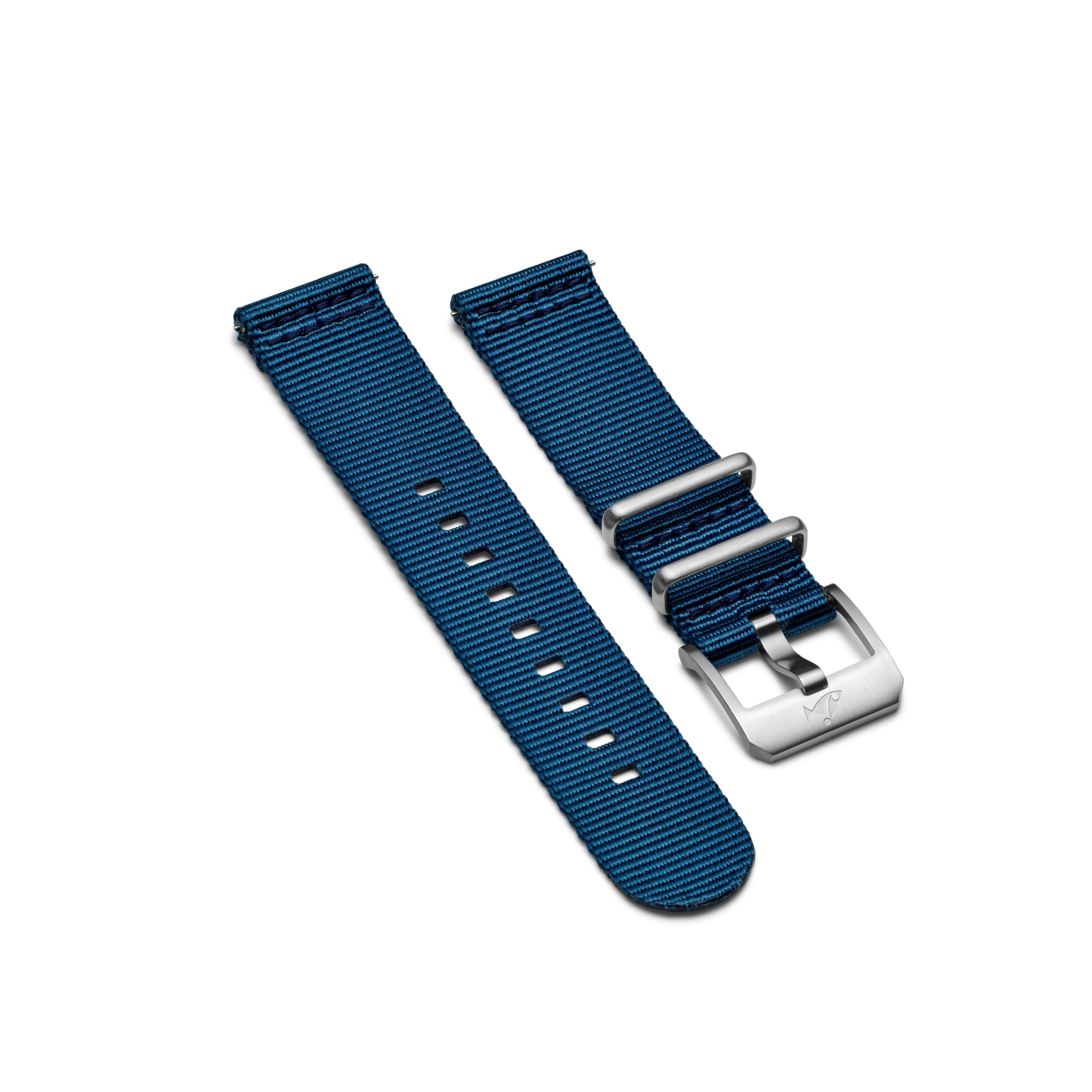 NATO strap with pin buckle, Navy blue