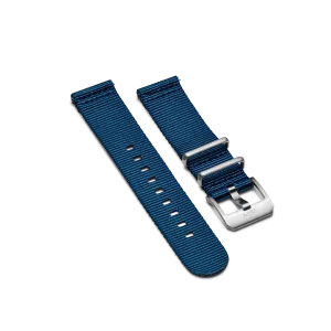 NATO strap with pin buckle, Navy blue