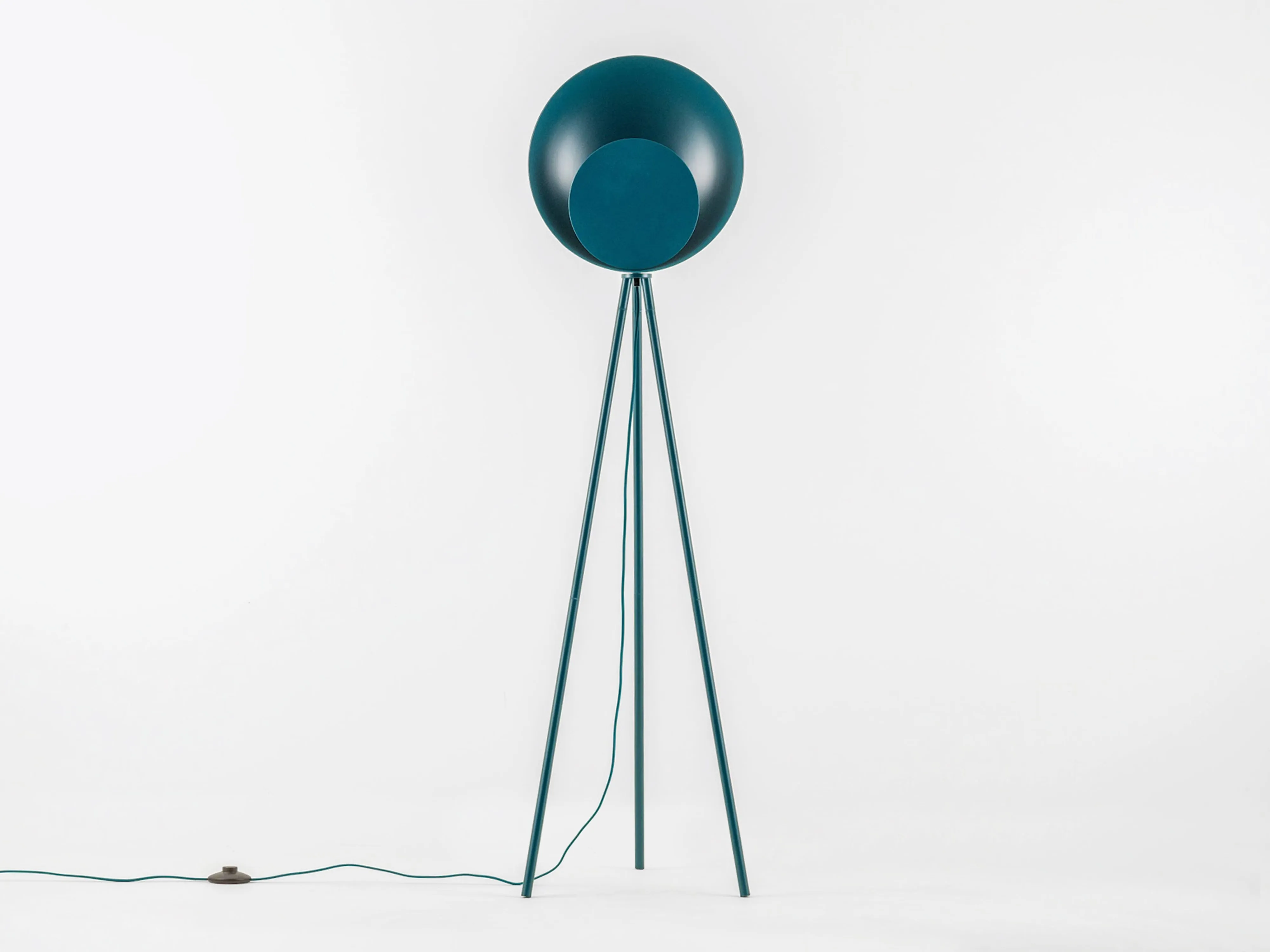 Pine green diffuser floor lamp