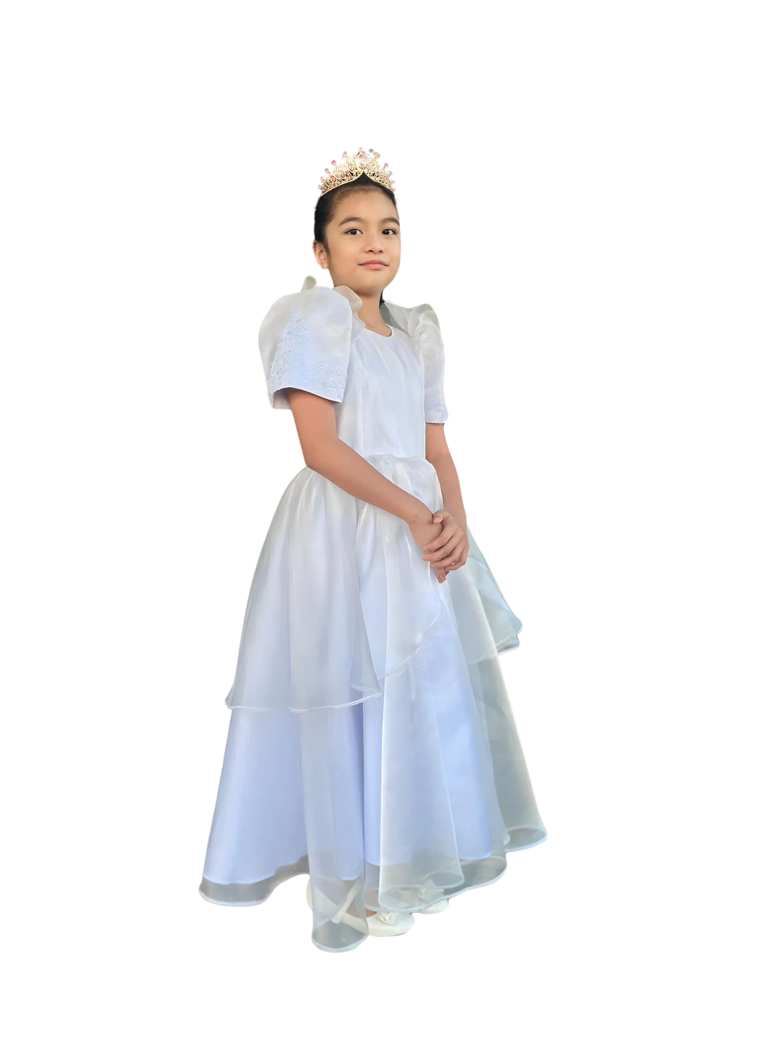 Premium Filipiniana Flower Girl Dress - Chloe - JB344