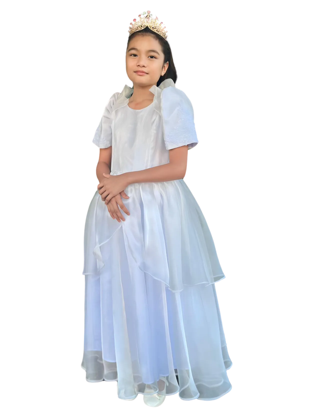 Premium Filipiniana Flower Girl Dress - Chloe - JB344