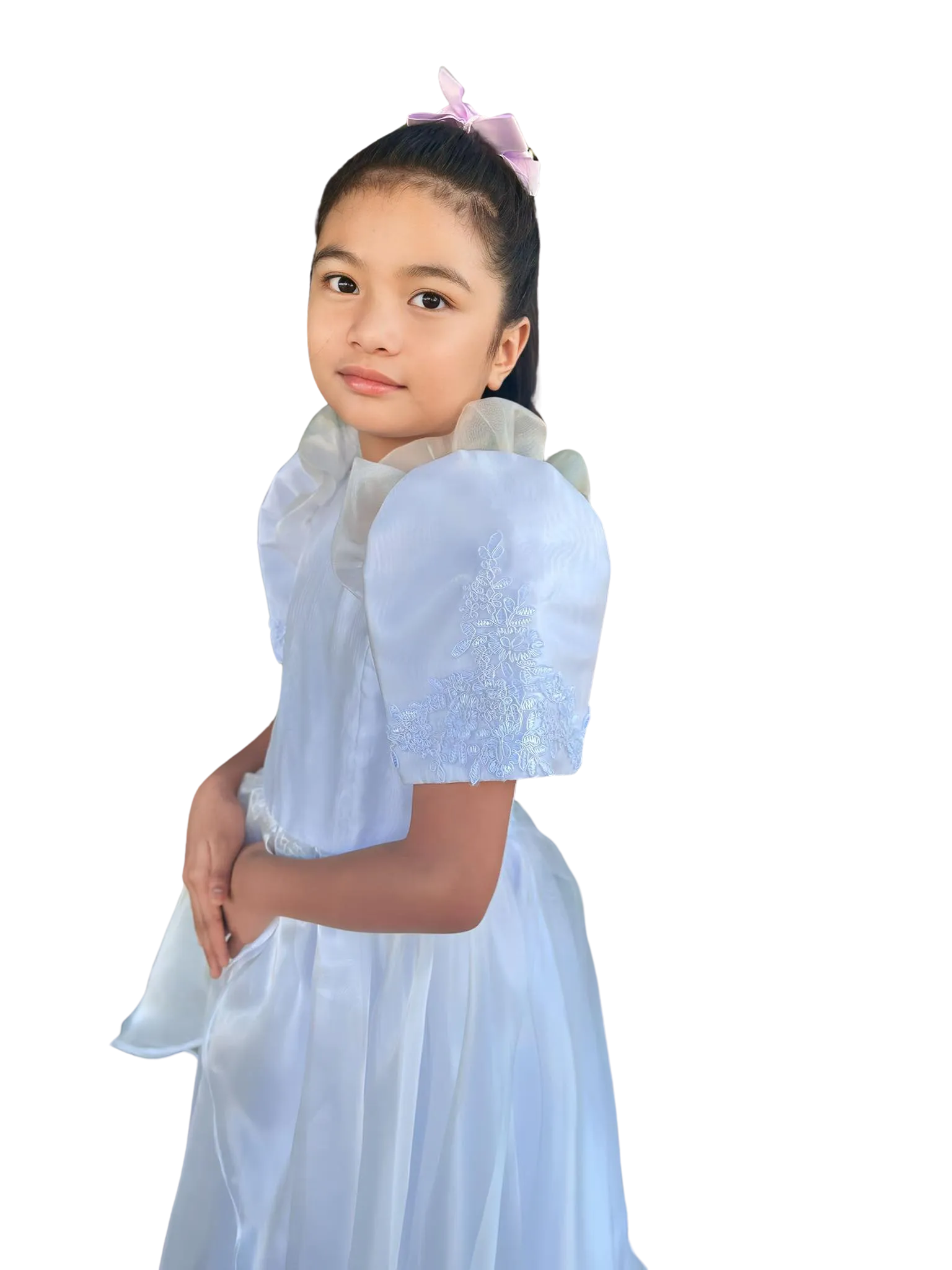 Premium Filipiniana Flower Girl Dress - Chloe - JB344