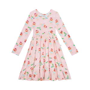 Sugarplum Pixie Long Sleeve Twirl Dress