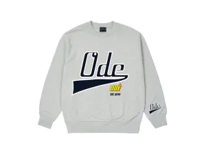 THE ODE SCRIPT FLAME Crewneck - Grey