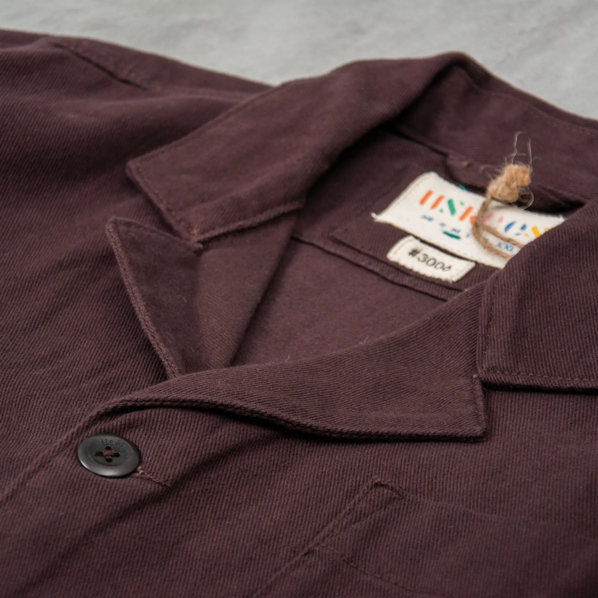 Uskees 3006 Drill Blazer - Dark Plum